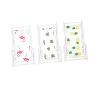 Didiseaon 3 pièces Support Téléphone et Léger Accessoire Meuble Miniature pour Maison de Poupée et Bureau Flamant Ananas de Bananier