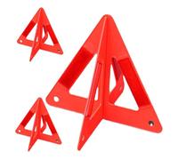Didiseaon 3 pièces Triangle de Signalisation Pliable pour Voiture Kit de Sécurité Routière Réfléchissant Panneau Avertissement Urgence pour Coffre Triangles de Sécurité Routière