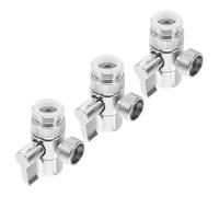 Didiseaon 3 Pièces Vanne de Dérivation de Robinet en Cuivre et Abs pour Salle de Bain, Installation Polyvalente et Processus de Mise à Niveau Simple, Adaptateur Inverseur 3 Voies