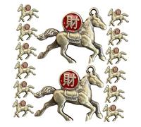 Didiseaon 30 Pièces Horse Year Pendant Ornaments Lightweight Vintage Phone Case Keychain Charm DIY Jewelry Accessories For Wealth And Fortune