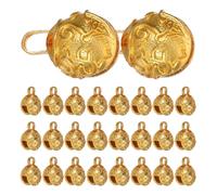 Didiseaon 30 pièces Lot de Clochettes Vintage Alliage Tête de Tigre pour Bricolage Pendentifs Dorés pour Bijoux DIY Décoration Fête Noël