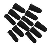 Didiseaon 30 Pièces Protège-doigts en Silicone Noir Réutilisables et Faciles à Nettoyer pour Couture, Collage à Chaud et Manipulation Cuisine, Protection Antidérapante et Isolante