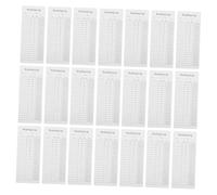 Didiseaon 30 Pièces Reading Tracking Bookmarks For Book Lovers Library Cards With Log Sections For Schools Offices And Personal Reading Management