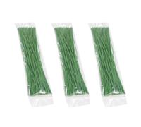 Didiseaon 300 Pièces Attache de Plante en Fil de Fer Plastique Vert | Liens Réutilisables, pour Tiges et Faisceaux de Câbles, Usage Intérieur et Serrage