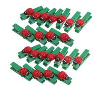 Didiseaon 30pièces Pinces Bois pour Photos Mini Pinces à Linge Porte-mémos Petits Clips Artisanaux pour Bricolage Décorations De Fêtes Et Événements