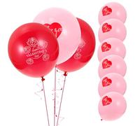 Didiseaon 36 Ballons en Latex Saint-Valentin Décoration de Fête Romantique Assortiment 36 Pièces Rouge et Blanc Accessoires pour Mariage et Photobooth Ballons Décoratifs pour