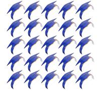 Didiseaon 36 Pièces Chapeau de Graduation en Papier Bleu Réglable | Surface Décorative, Cordon Élastique Large, Style Classique, pour Diplômés, Étudiants, Organisateurs D’événements