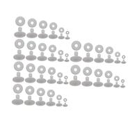 Didiseaon 36 Pièces Removable Plastic Doll Joints Connectors for Bear Limbs DIY Crafts Plush Toy Replacement Parts