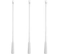 Didiseaon 3pcs Tringles à Stores en Fibre de Verre Blanche 43cm pour Rideaux et Stores, Manche de Commande Verticale Remplacement, Bureau ou Bibliothèque