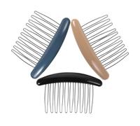 Didiseaon 3pièces Lot De Peignes à Cheveux Français Simples Accessoires De Coiffure Portables Pour Femmes Et Filles Pour Frange Mèches Rebelles