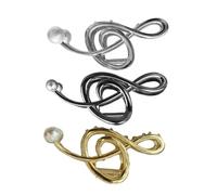 Didiseaon 3pièces Pince à Cheveux Forme De Note De Musique Avec Fausses Accessoires Élégants Convient Aux Cheveux Épais Ou Fins Pour Occasions Décontractées Et