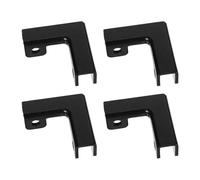 Didiseaon 4 Clips de Fixation pour Panneau en Verre, Support en Aluminium | Pince de fixation pour bord de verre, structure à angle droit et corps en aluminium épais, pour les projets de bricolage et