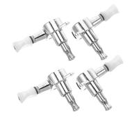 Didiseaon 4 Ensembles Ukulele Tuning Pegs Angled Closed Gear Stainless Steel Replacement Buttons Lightweight Portable Tuners For Acoustic String Instruments