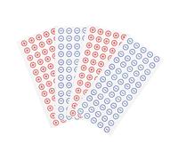 Didiseaon 4 feuilles Autocollants Batterie Adhésifs PVC Rouge et Bleu pour Identification Facile Polarité pour Bornes et Bloc Distribution Électrique