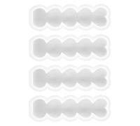 Didiseaon 4 Moules à Bougies en Silicone de Cœur Moules à Pâtisserie Multifonctions pour Chocolats et Fondants Lot de 4 Pièces pour Fêtes et Saint-Valentin