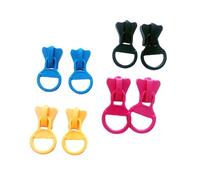 Didiseaon 4 Paires Boucles Oreilles Décoratives à Fermeture Éclair Grandes Boucles Oreilles Simples Fantaisie