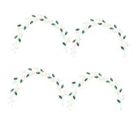 Didiseaon 4 Pièces Bandeau accessoires de cheveux de mariage coiffe de mariée original scrunchies perles déco accessoire de cheveux de mariée couvre-chef de mariage strass perruque la mariée