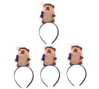 Didiseaon 4 Pièces Bandeau Drôle Décors De Fête Bandeau Capybara De Fête x Capybara Coiffure x Pour Halloween De Cheveux