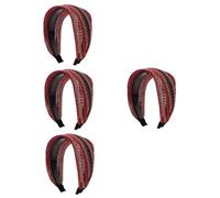 Didiseaon 4 Pièces Bandeau Toppers De Cheveux Accessoires De Cheveux Pour Filles Tête Bandana Décorations De Cheveux Pour Femmes Cerceaux De Cheveux Délicats Pour Femmes En Tissu