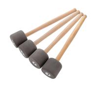 Didiseaon 4 pièces Bâtons de Tambour à Tête Mousse avec Manche Bois Maillets Percussion pour Grosse Caisse et Instrument de Musique pour Débutants et