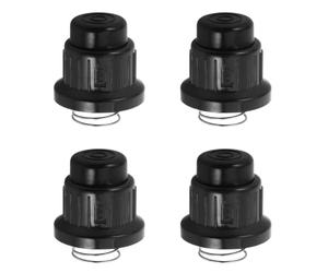 Didiseaon 4 Pièces Capuchon Allumeur AA à Bouton-Poussoir avec Ressort | Remplacement Noir, Plastique et Fer, Installation Facile, Compatible Foyers Extérieurs et Grils à Allumage