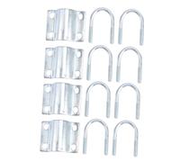 Didiseaon 4 pièces Clip U Fer Galvanisé Pouce pour Table Obstétricale Pince U Robuste et Facile à Installer Accessoire Pratique pour Table de Mise Bas