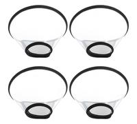 Didiseaon 4 pièces Collerette de Protection Transparente Réglable pour Chiens et Chats Collerette Anti-Lick Légère et Confortable Protège Les Blessures et Favorise la Guérison Lot