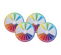 Didiseaon 4 pièces Color Wheel For Painting Set International Standard Gradient Chart Color Learning Tool For Artists Designers Nail Art