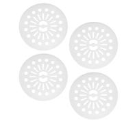 Didiseaon 4 Pièces Coussin de Repassage pour Vêtements, Rondelle de Bouchon pour Machine à Laver, 22cm, Plastique Blanc, Retire L'humidité, pour Machine à Laver Automatique