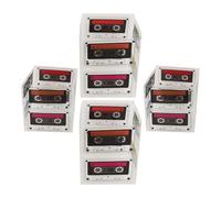 Didiseaon 4 Pièces Décorations de Fête Années 80 Seaux et Boîtes à Bonbons Multifonctions en Plastique, Grand et Petit Formats, Centre de Table Rétro pour Anniversaire et Soirée Thème Disco