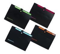 Didiseaon 4 pièces Dossier à Soufflet Multi Poches Rangement Documents Extensible pour Bureau École Organisateur Portable pour Classement et