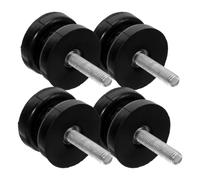 Didiseaon 4 Pièces Douille de Montage de Machine Amortisseur de Vibrations pour Compresseur Bloc Anti-Vibrations en Caoutchouc Noir Cylindrique pour Véhicule Automobiles Résistant