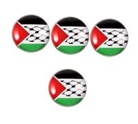 Didiseaon 4 Pièces Épingle de Costume Palestine Broche Aesthetic pour Homme Accessoire Unique pour Chapeau Costume ou Chemise