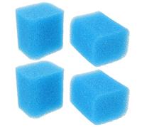 Didiseaon 4 Pièces Éponge Filtrante Bleue Coussinets de Rechange pour Aquarium, Remplacement Facile Filtration Haute en Mousse pour Maintenir Un Aquatique Sain