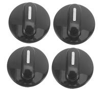 Didiseaon 4 Pièces Four Électrique Boutons De Cuisinière Électrique De Remplacement Bouton De Minuterie De Salle De Bain Bouton Rotatif Remplacement Des Pièces Du Micro-ondes Black Plastique