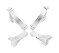Didiseaon 4 pièces Lot de Crochets Aluminium Robustes pour Étagères de Congélateur et Réfrigérateur Clips Support pour Étagères de Frigo Compatibles avec Rv et Armoires Réfrigérées