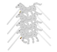 Didiseaon 4 Pièces Marionnettes à Ombre Cheval DIY Accessoires Artisanaux pour Spectacles Traditionnels Chinois Figurines Résistantes et Faciles à Monter pour Performances Animation