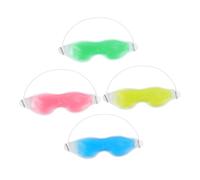 Didiseaon 4 pièces Masque Yeux Gel Réutilisable Cooling Eye Mask pour Relaxation Anti-gonflement et Thérapie Chaud Froid Confortable et Adapté Au Visage Sommeil et Méditation
