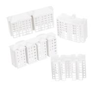 Didiseaon 4 pièces Miniature Bâtiment Modèle Plastique Non Peint Décoration Micro-Paysage pour Aménagement Maison Miniature Accessoires et Réalistes pour DIY