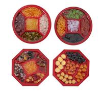 Didiseaon 4 Pièces Miniature Food Tray Set with Realistic Rice Beans Props for Dollhouse Decorations and Photography Artificial Grain Display for Creative Dollhouse Play