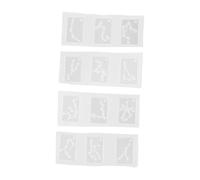 Didiseaon 4 pièces Moules Silicone DIY pour Bijoux Moules Forme des Douze Signes du pour Fabrication de Colliers et Pendentifs de Moulages Créatifs et Faciles à Nettoyer