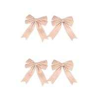 Didiseaon 4 Pièces Nœud en Jute Vintage pour Sapin de Noël et Mariage | Décor Rustique, Lot, pour Dossiers de Chaises, Bocaux Mason, Fêtes et Créations DIY
