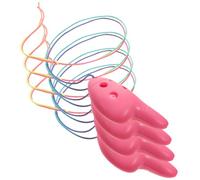Didiseaon 4 pièces Ocarina Instrument Mini Portable pour Garçon Fille Débutants Design Compact Ergonomique Matériau Sûr Facile à Transporter de Rose