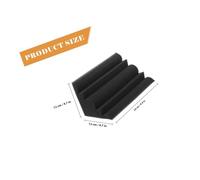 Didiseaon 4 pièces Panneaux Acoustiques Angle Trapézoïdaux Mousse Absorbante Insonorisante à Haute Densité Phonique pour Studio et Maison des Échos et Réverbérations