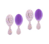 Didiseaon 4 Pièces Peigne De Dessin Animé Ovale Brosse Démêlante Pour Les Cheveux Brosse Démêlante Pour Cheveux Brosse à Cheveux Démêlante Peignes Fille Peigner Les Dents Violet,mauve