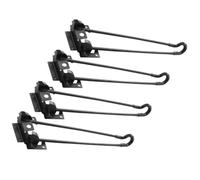 Didiseaon 4 Pièces Pieds Pliables pour Table en Fer Noir Style Épingle à Cheveux, Stables et Faciles à Coordonner Meubles, pour Tables Cuisine ou Salle à Manger