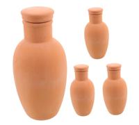 Didiseaon 4 Pièces Piquets D'arrosage en Terre Cuite Automatique pour Plantes en Pot Système de Contrôle de L'humidité et Design Élégant pour Balcons Intérieurs