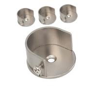 Didiseaon 4 pièces Support Mural pour Tringle à Rideau Supports Robustes pour Tringle de Penderie et Barre de Installation Facile pour Chambre Salon Salle de Bain