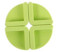 Didiseaon 4 Pièces Tapis en silicone antidérapant de de planche à découper pieds en silicone patins de meubles sans glissement Gel de silice Vert clair