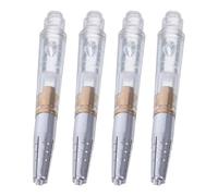 Didiseaon 4 Pièces Tiges de Fléchettes en Plastique Transparent Léger Ailettes Rotatives pour Cible de Fléchettes, Installation Facile et Accessoires Professionnels